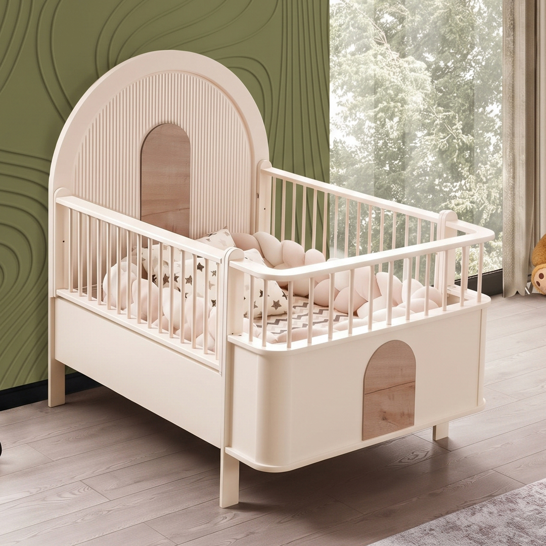 Madrid Büyüyen Beşik (Krem/Meşe-90x130)
